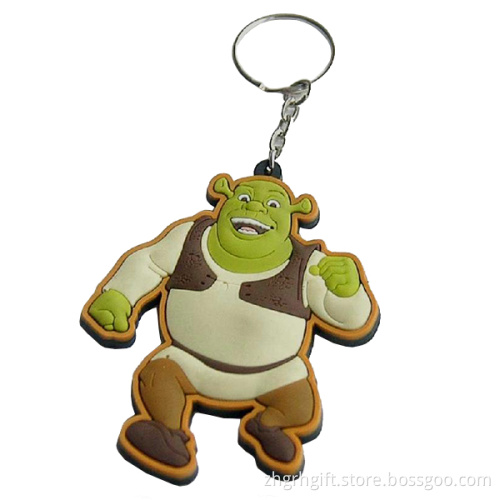 custom promotion high quality rubber keychains